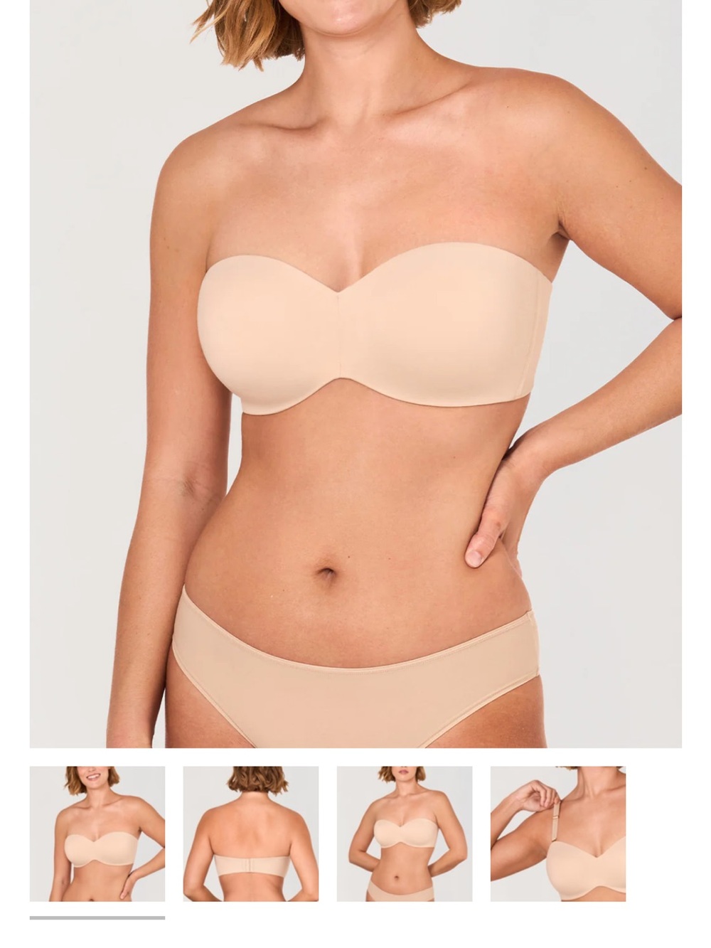 Seamless Strapless Bra - Nude 32-c new w tags unlined